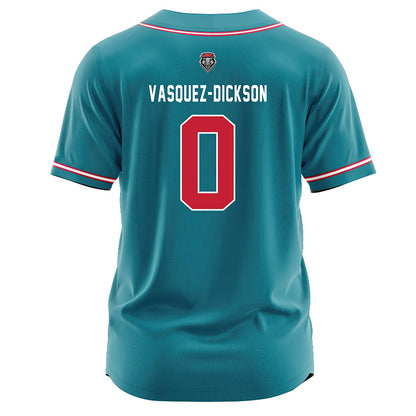 New Mexico - NCAA Softball : DeNae Vasquez-Dickson - Teal Jersey-1