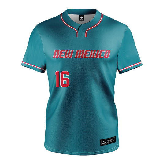 New Mexico - NCAA Softball : Brooke Umali - Teal Jersey-0