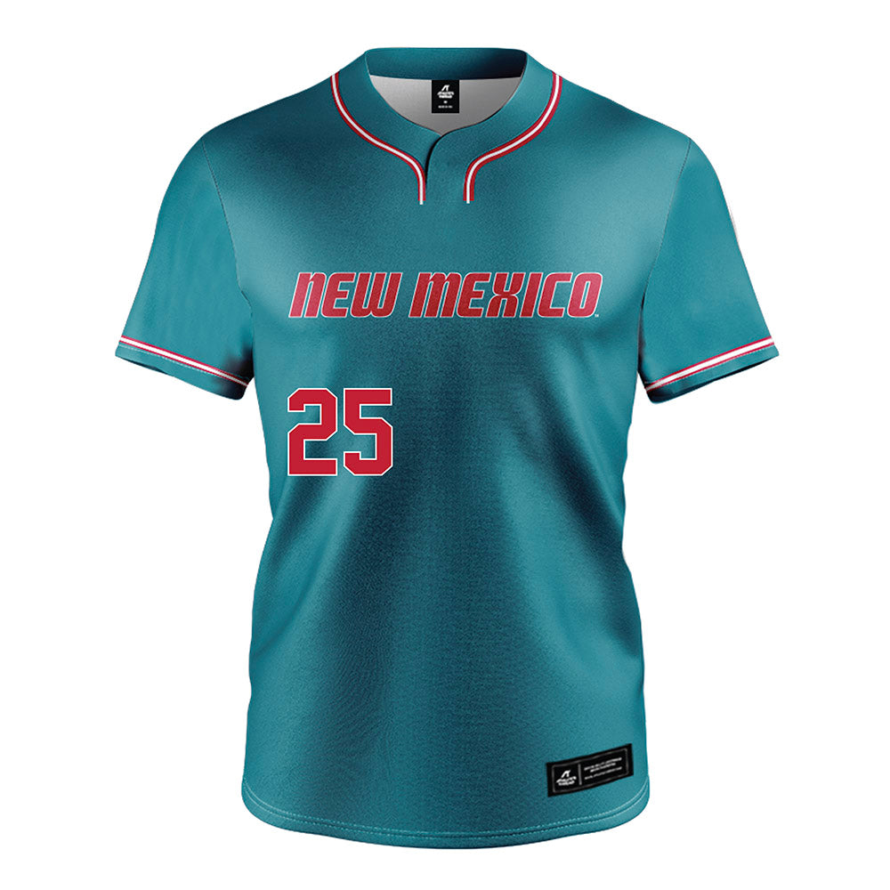 New Mexico - NCAA Softball : Mia Montes - Teal Jersey-0