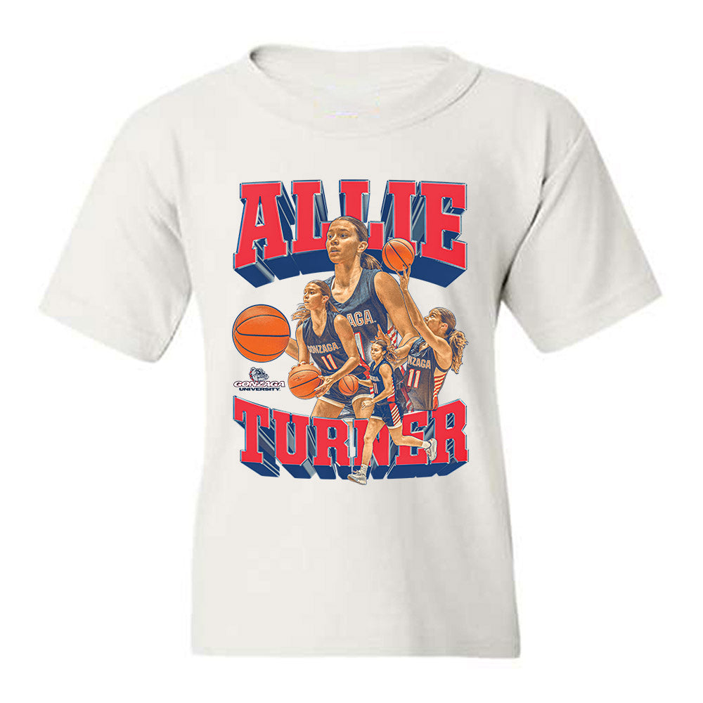 Gonzaga - NCAA Women's Basketball : Allie Turner - Youth T-Shirt-0