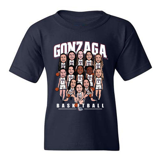 Gonzaga - NCAA Women's Basketball : - Youth T-Shirt-0