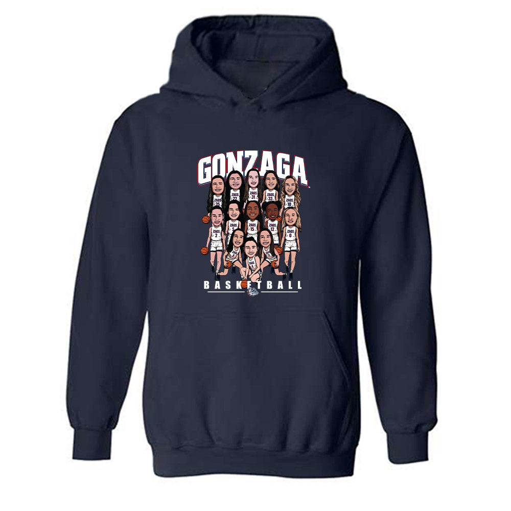 Gonzaga - NCAA Women's Basketball : - Hooded Sweatshirt-0