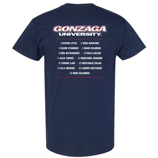 Gonzaga - NCAA Women's Basketball : - Roster Shirt T-Shirt-1
