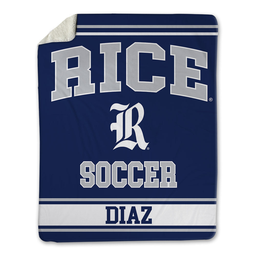 Rice - NCAA Women's Soccer : Natalie Diaz - Blanket-0