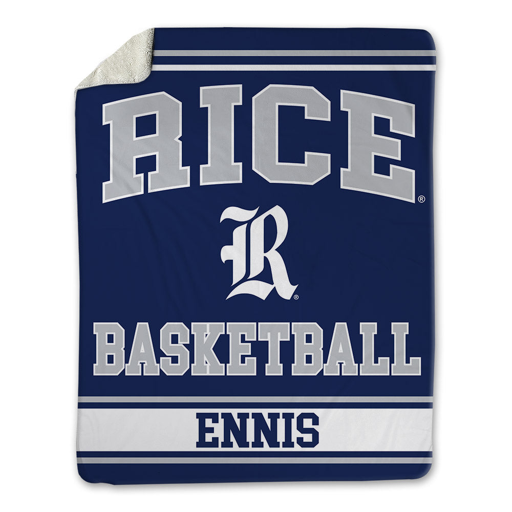 Rice - NCAA Women's Basketball : Dominique Ennis - Blanket-0