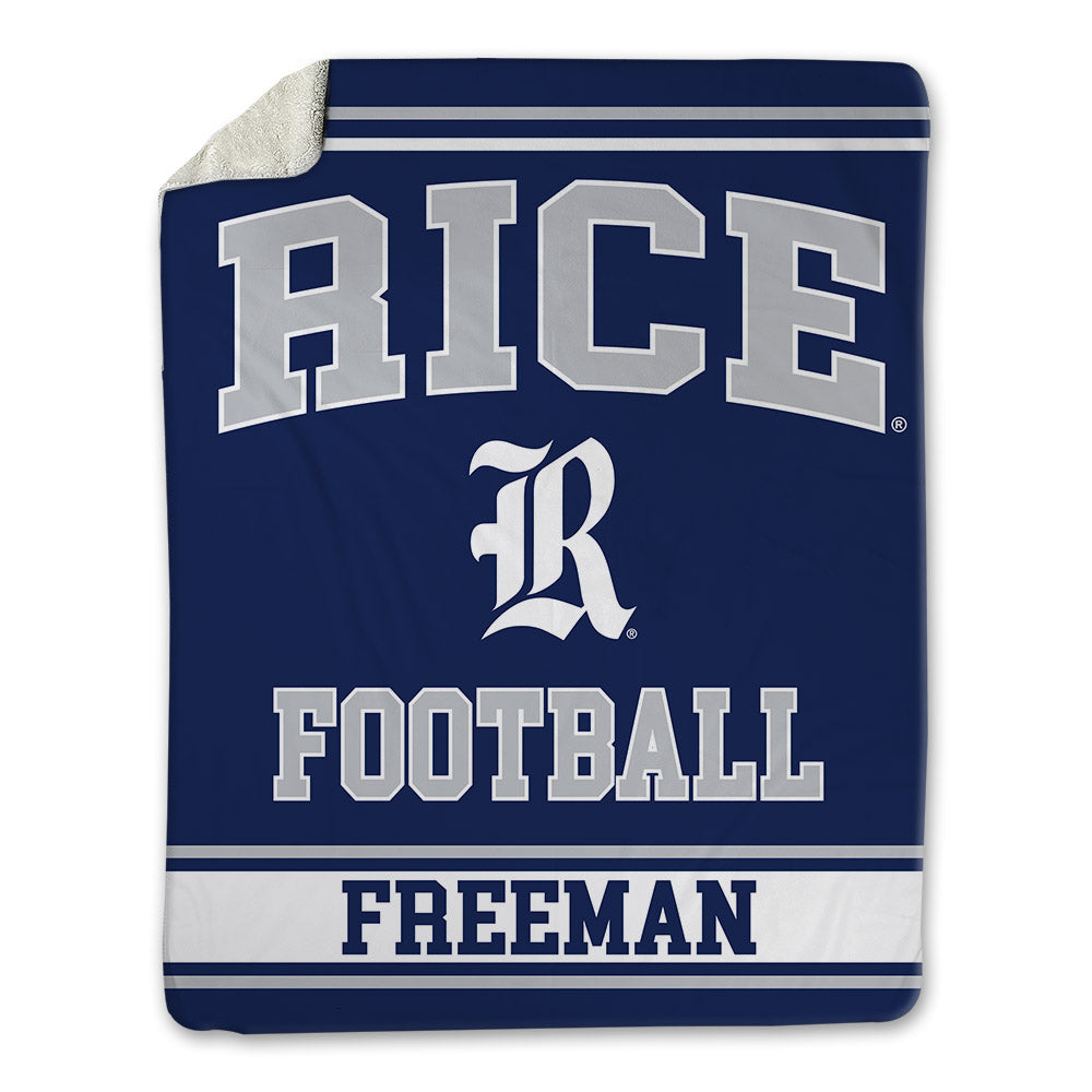 Rice - NCAA Football : Wyatt Freeman - Blanket-0