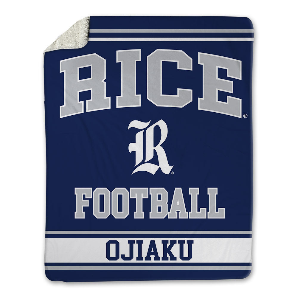 Rice - NCAA Football : Ashton Ojiaku - Blanket-0