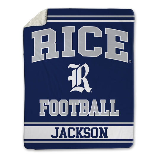 Rice - NCAA Football : Quinton Jackson - Blanket-0