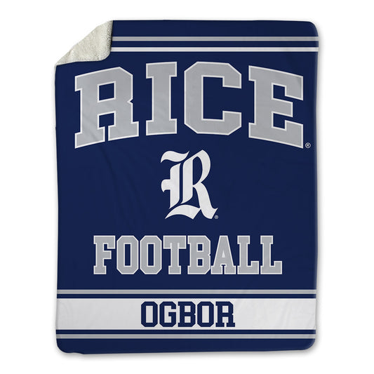 Rice - NCAA Football : Ahran Ogbor - Blanket-0