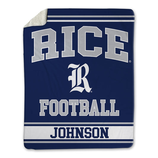 Rice - NCAA Football : JoVoni Johnson - Blanket-0