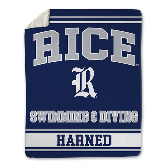 Rice - NCAA Women's Swimming & Diving : Antonina Harned - Blanket-0