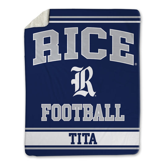 Rice - NCAA Football : Blaise Tita - Blanket-0
