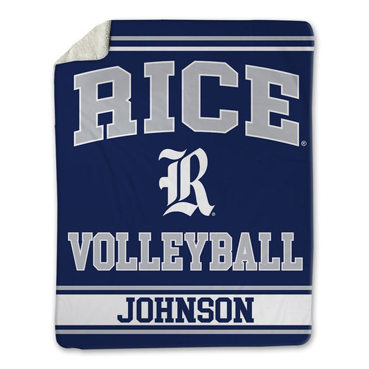 Rice - NCAA Women's Volleyball : Taylor Johnson - Blanket-0