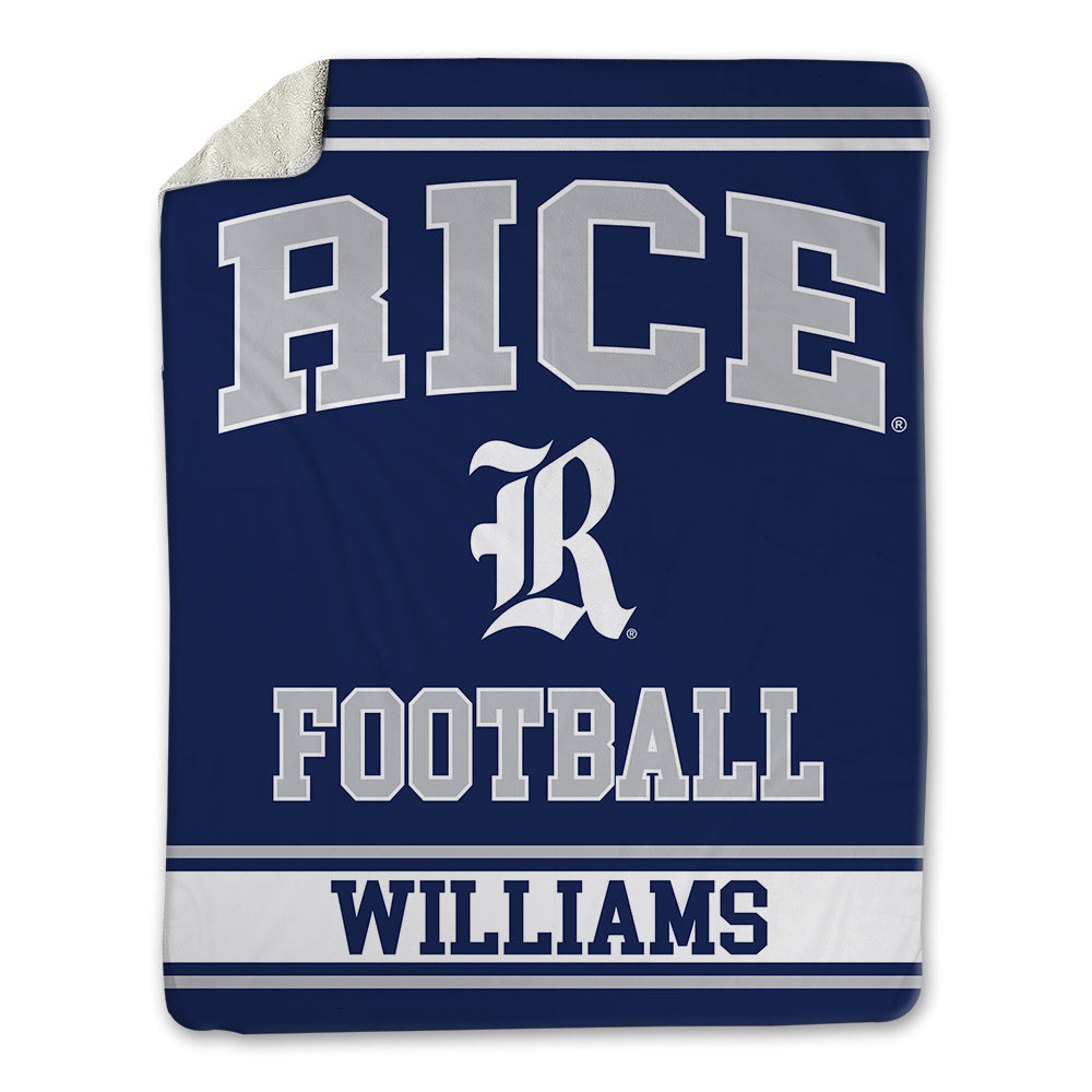 Rice - NCAA Football : Jeremiah Williams - Blanket-0