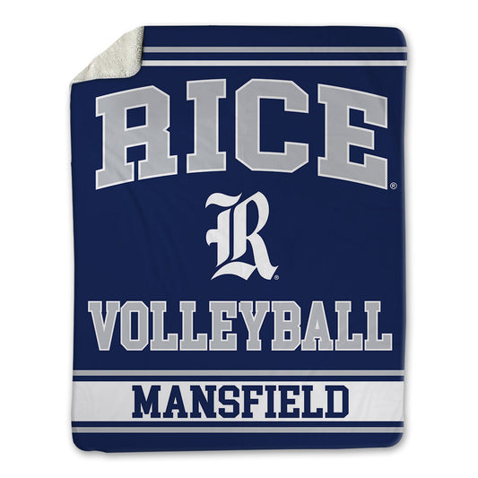 Rice - NCAA Women's Volleyball : Gaby Mansfield - Blanket-0