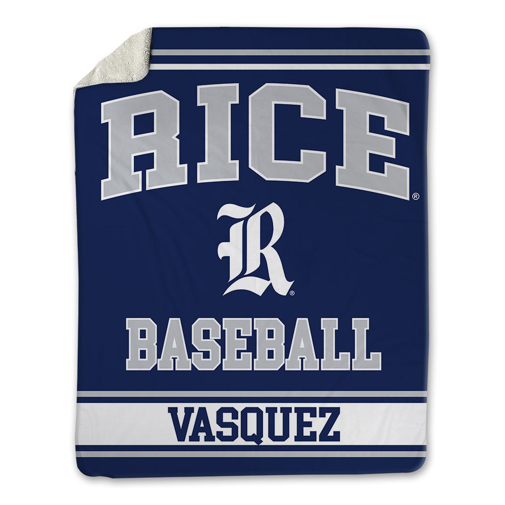 Rice - NCAA Baseball : Josï¿½ Vasquez - Blanket-0