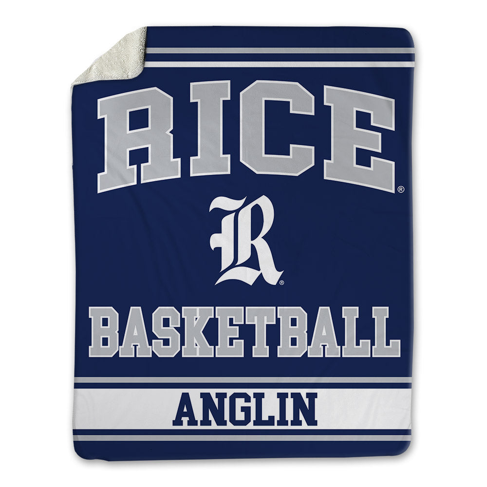 Rice - NCAA Men's Basketball : Denver Anglin - Blanket-0