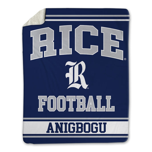 Rice - NCAA Football : Chike Anigbogu - Blanket-0