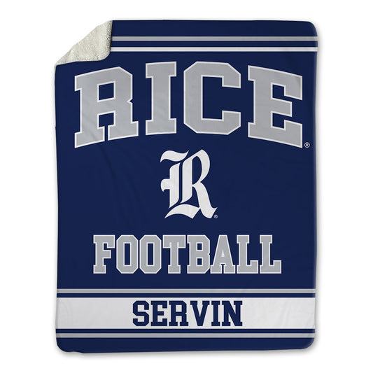 Rice - NCAA Football : Clay Servin - Blanket-0