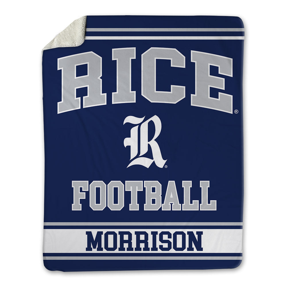 Rice - NCAA Football : Myron Morrison - Blanket-0