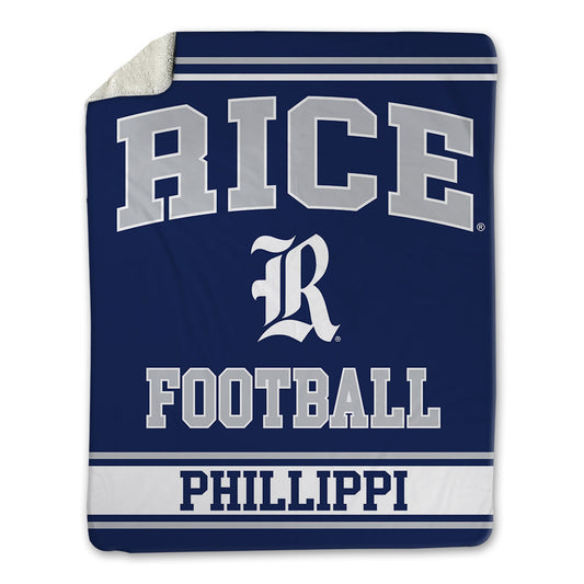 Rice - NCAA Football : Trey Phillippi - Blanket-0