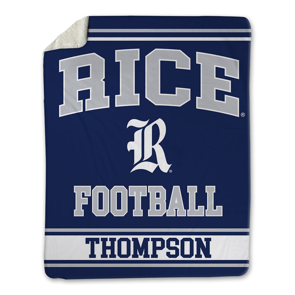 Rice - NCAA Football : Tyson Thompson - Blanket-0