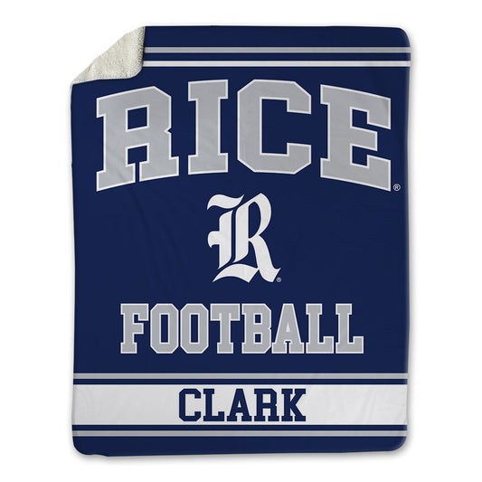 Rice - NCAA Football : Jamarion Clark - Blanket-0