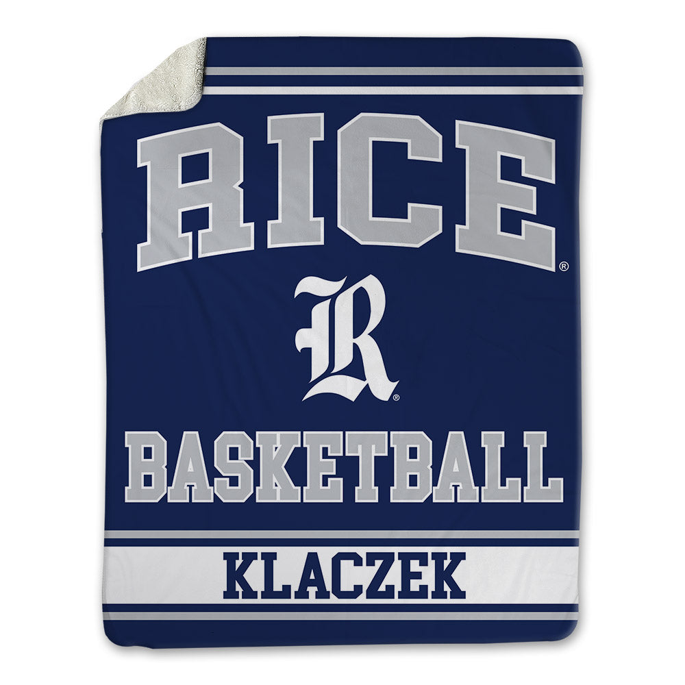 Rice - NCAA Women's Basketball : Emily Klaczek - Blanket-0