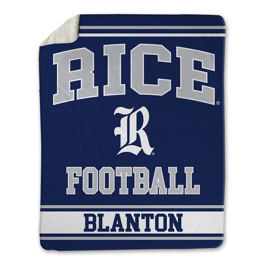 Rice - NCAA Football : Kaleb Blanton - Blanket-0