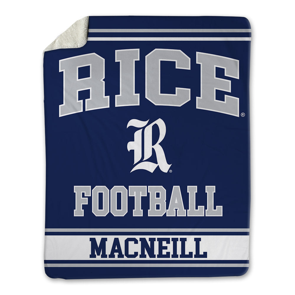 Rice - NCAA Football : Rawson MacNeill - Blanket-0