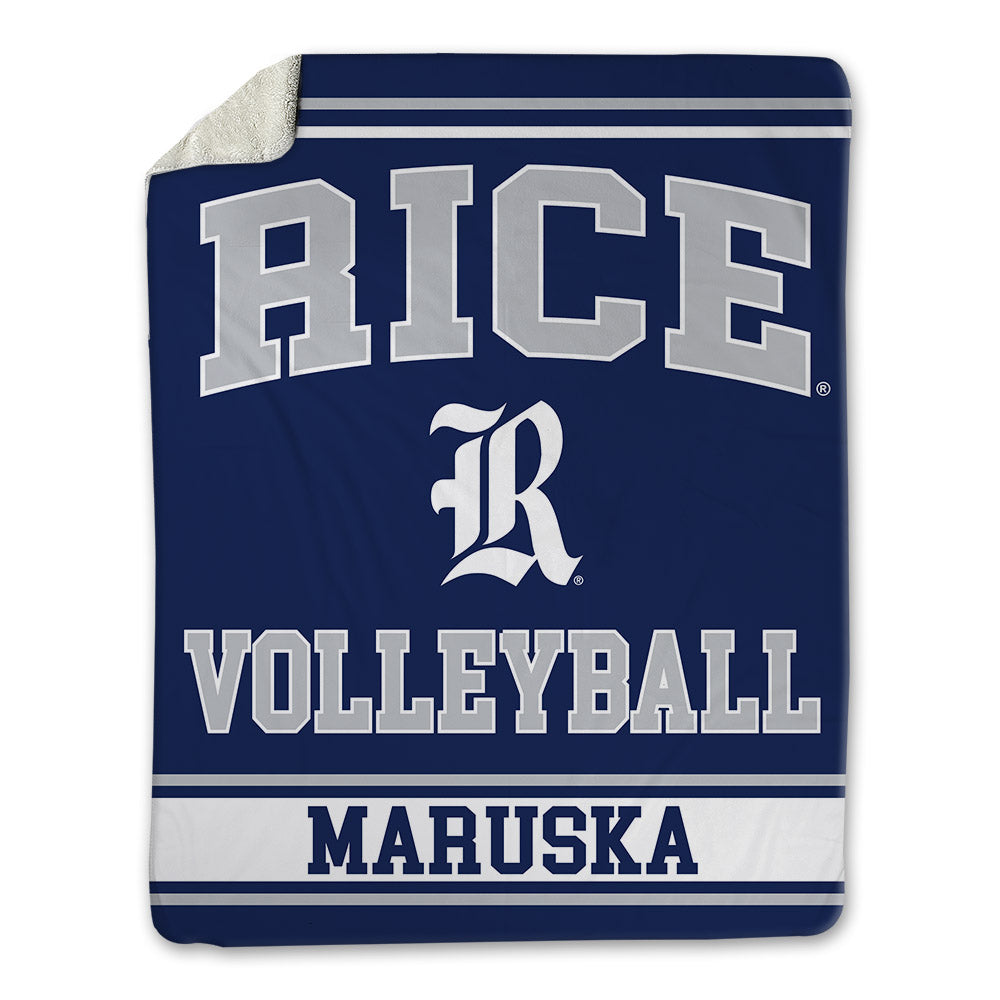 Rice - NCAA Women's Volleyball : Sahara Maruska - Blanket-0