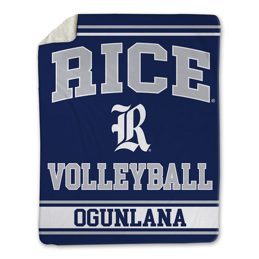 Rice - NCAA Women's Volleyball : Lademi Ogunlana - Blanket-0