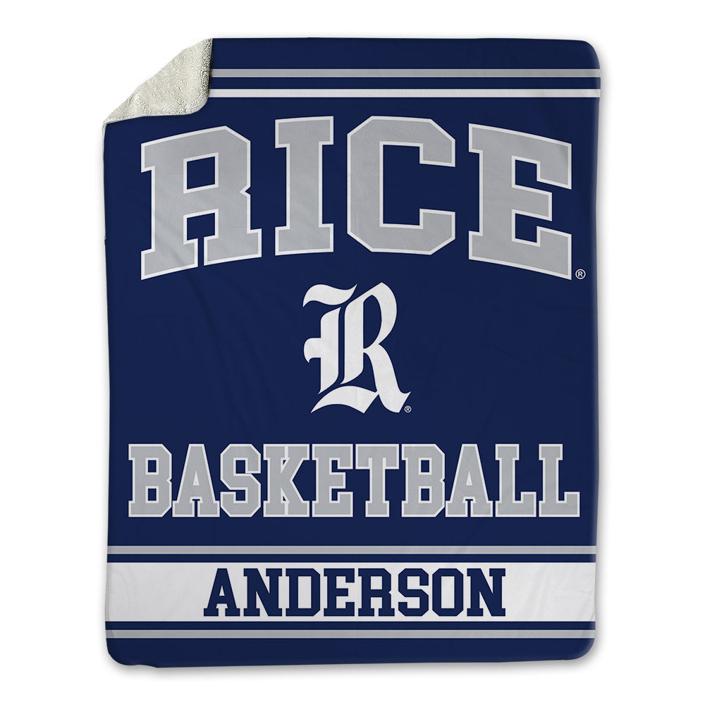 Rice - NCAA Men's Basketball : Nick Anderson - Blanket-0