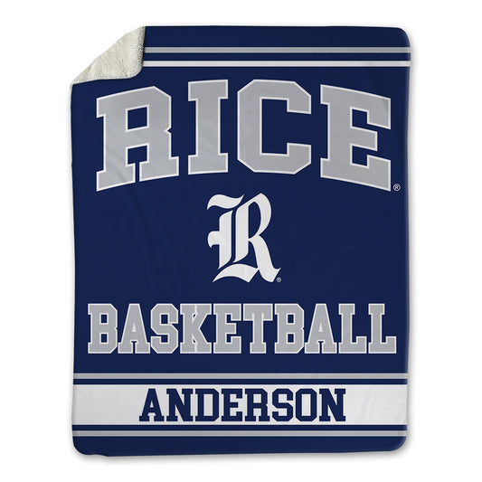 Rice - NCAA Men's Basketball : Nick Anderson - Blanket-0