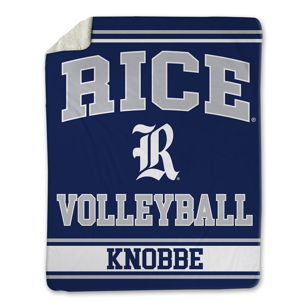 Rice - NCAA Women's Volleyball : kaitlyn knobbe - Blanket-0