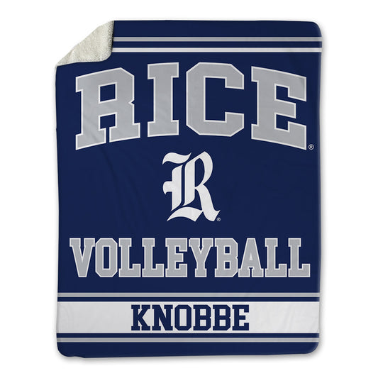 Rice - NCAA Women's Volleyball : kaitlyn knobbe - Blanket-0