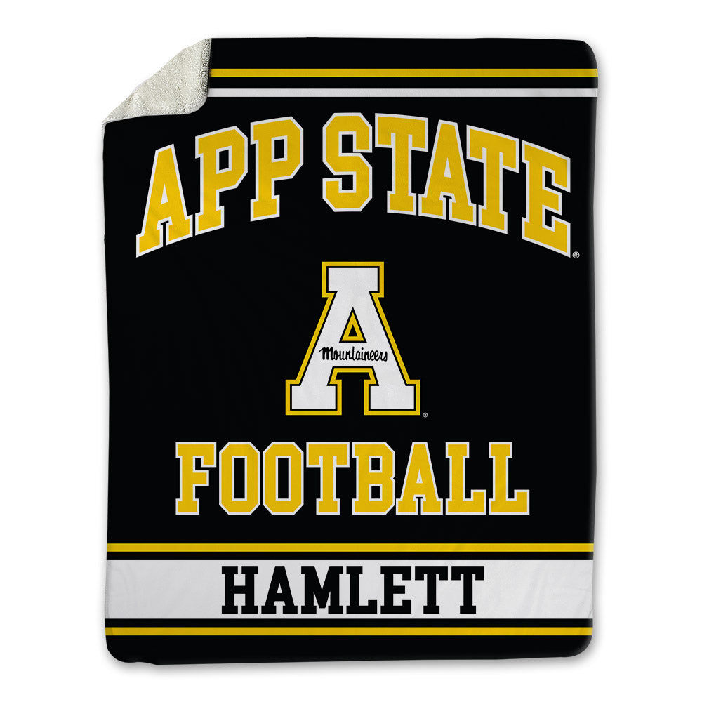 App State - NCAA Football : Kanen Hamlett - Blanket-0