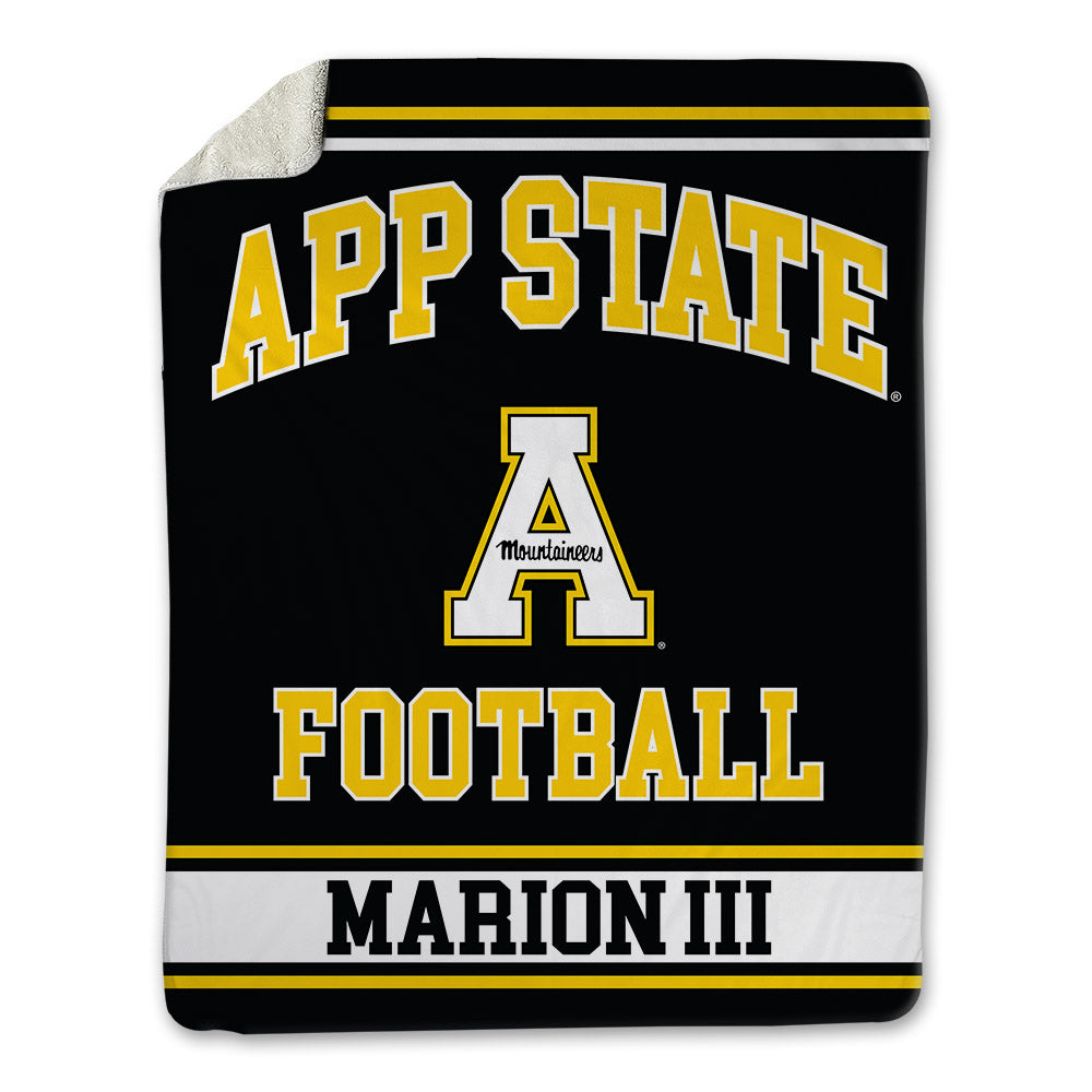 App State - NCAA Football : Randy Marion III - Blanket-0