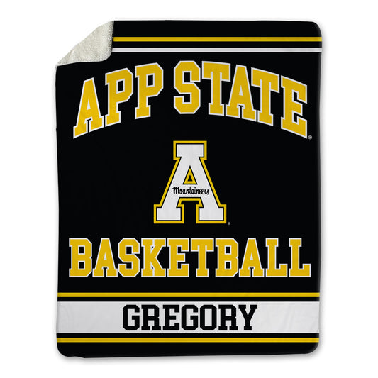 App State - NCAA Men's Basketball : Donovan Gregory - Blanket-0