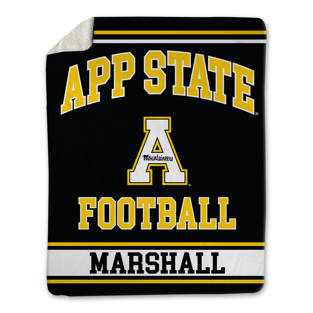 App State - NCAA Football : Ahmani Marshall - Blanket-0