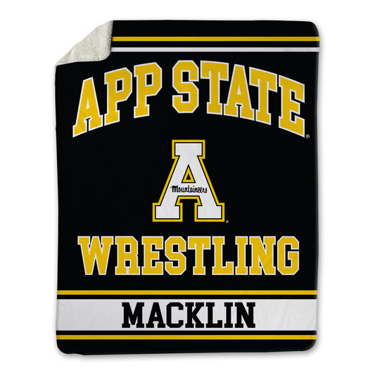 App State - NCAA Wrestling : Desmond Macklin - Blanket-0