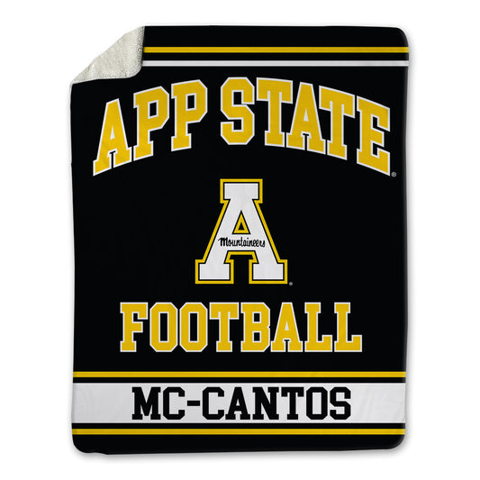 App State - NCAA Football : Elijah Mc-Cantos - Blanket-0