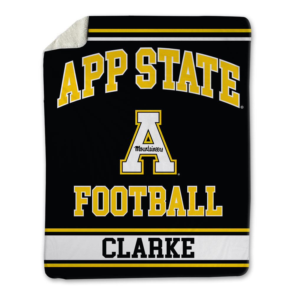 App State - NCAA Football : Ronald Clarke - Blanket-0