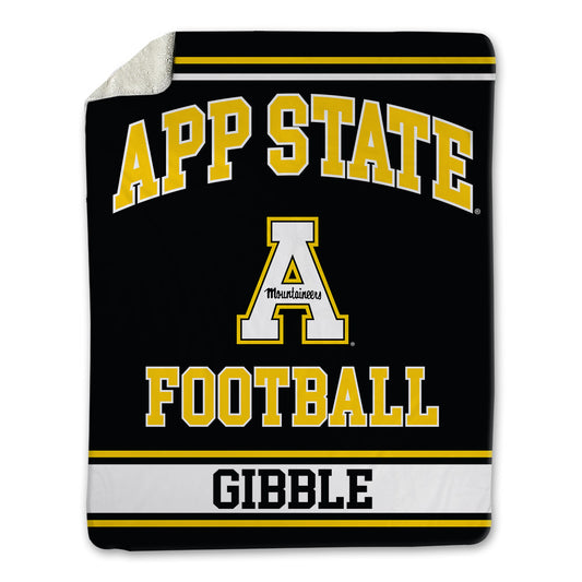 App State - NCAA Football : jared Gibble - Blanket-0