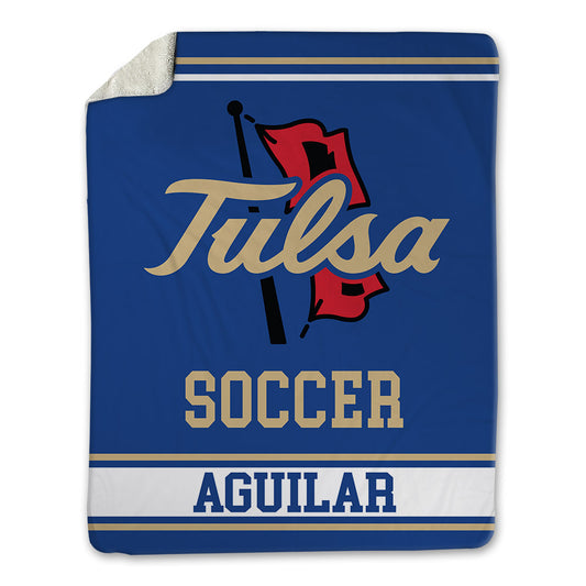 Tulsa - NCAA Men's Soccer : jared aguilar - Blanket-0