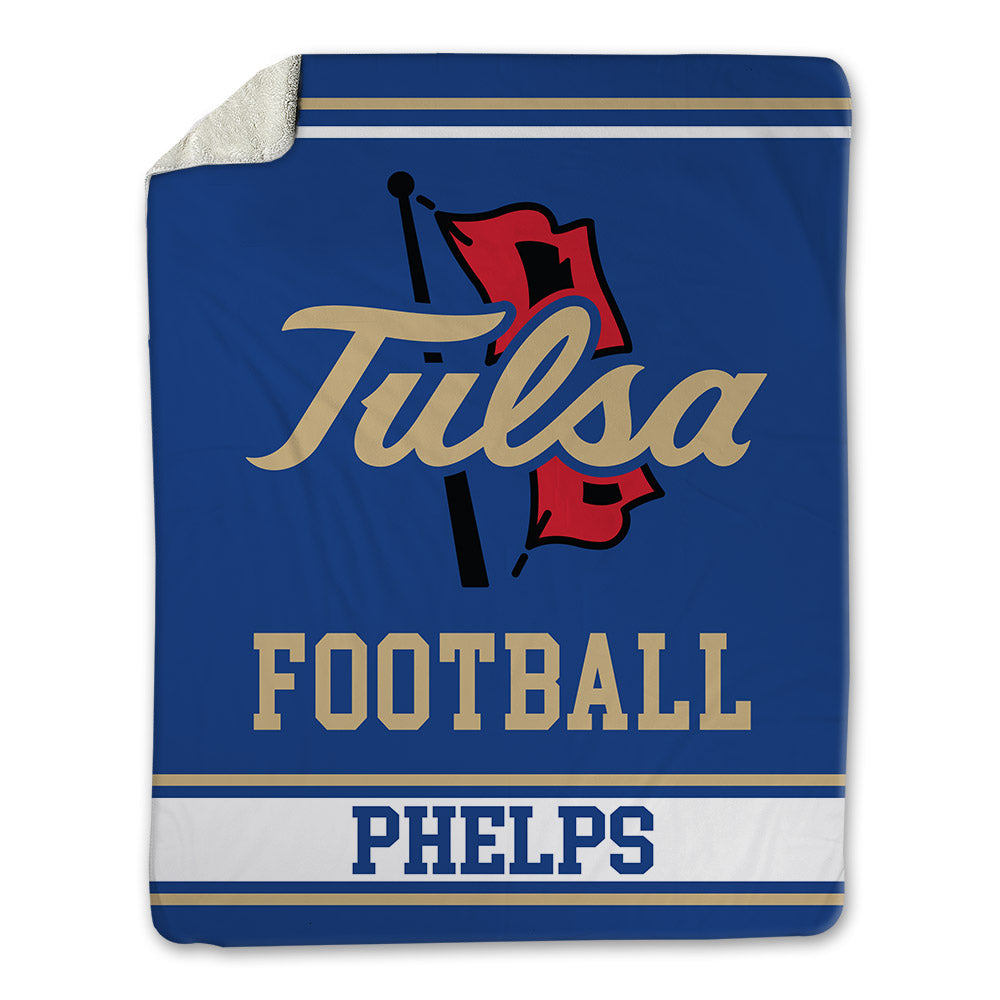 Tulsa - NCAA Football : Connor Phelps - Blanket-0