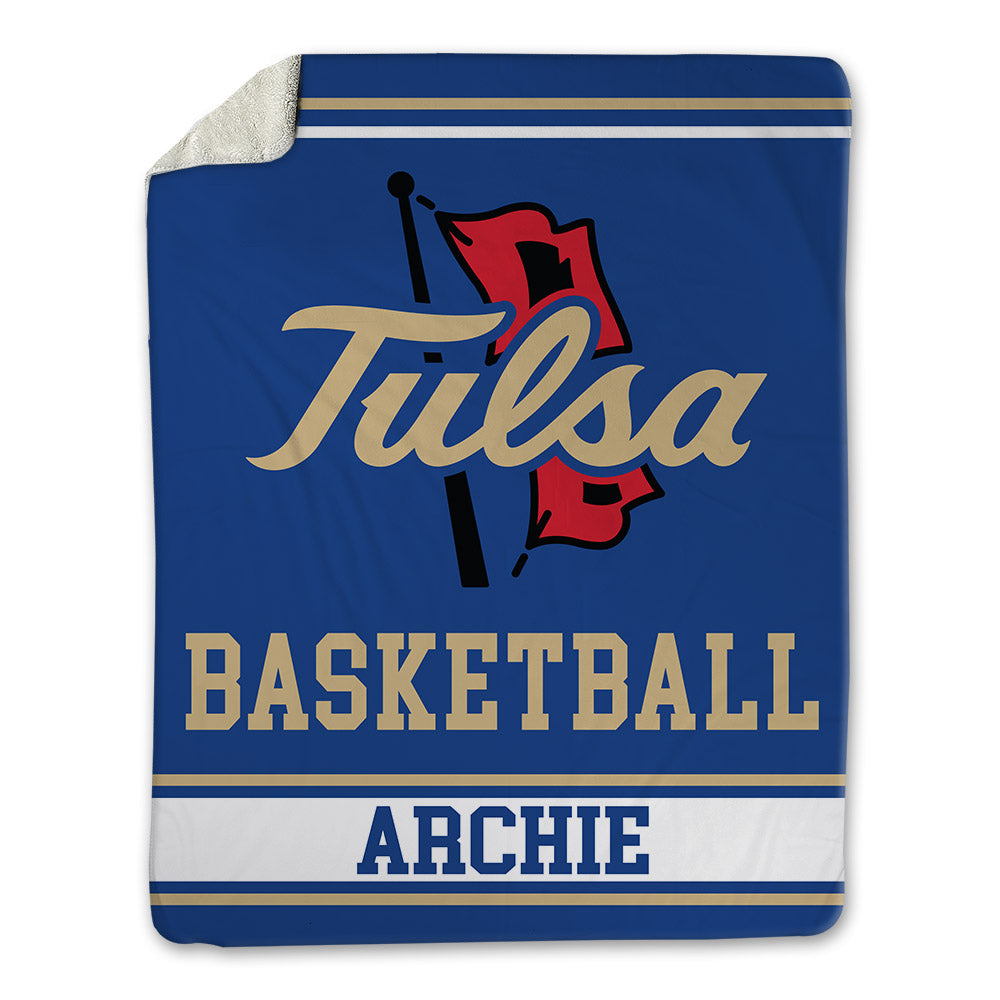 Tulsa - NCAA Men's Basketball : Tyshawn Archie - Blanket-0