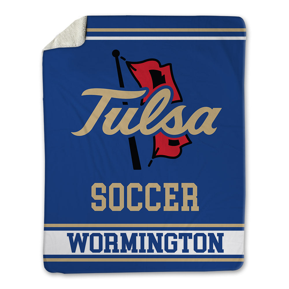 Tulsa - NCAA Men's Soccer : Trajan Wormington - Blanket-0