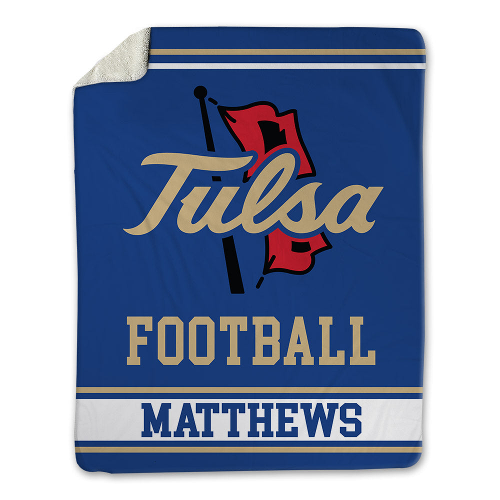 Tulsa - NCAA Football : Caleb Matthews - Blanket-0