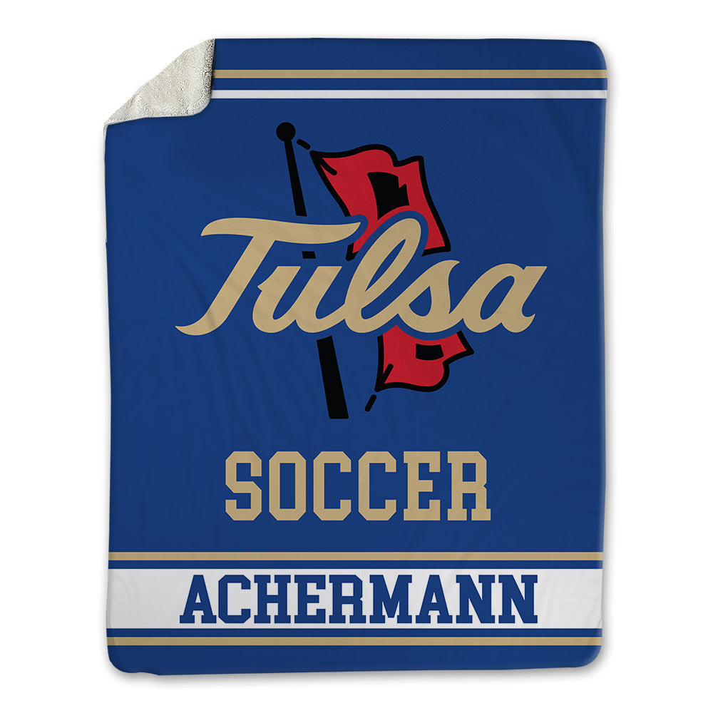 Tulsa - NCAA Men's Soccer : Luc Achermann - Blanket-0